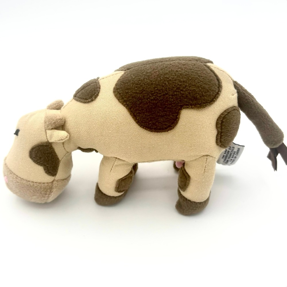 Baby Gap Vintage Brown Moo Mooing Cow Stuffed Plushie 2002 Farm Nursery Toy Y2K